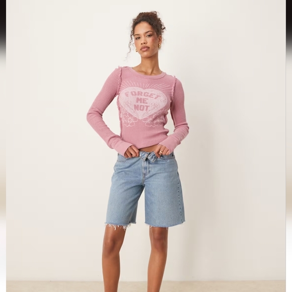 ❣️NWOT RARE Free People We The Free Forget Me Not Long Sleeve Thermal, Size XS🌙 - Picture 2 of 11